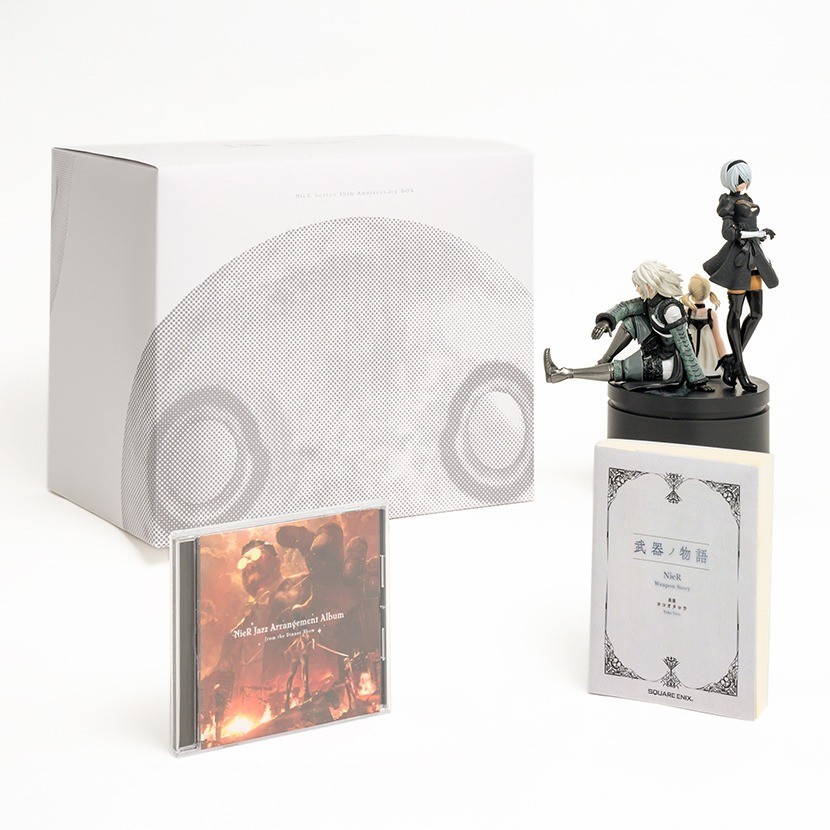 NieR Series 15th Anniversary BOX Statue Figure CD Book Japan NEW