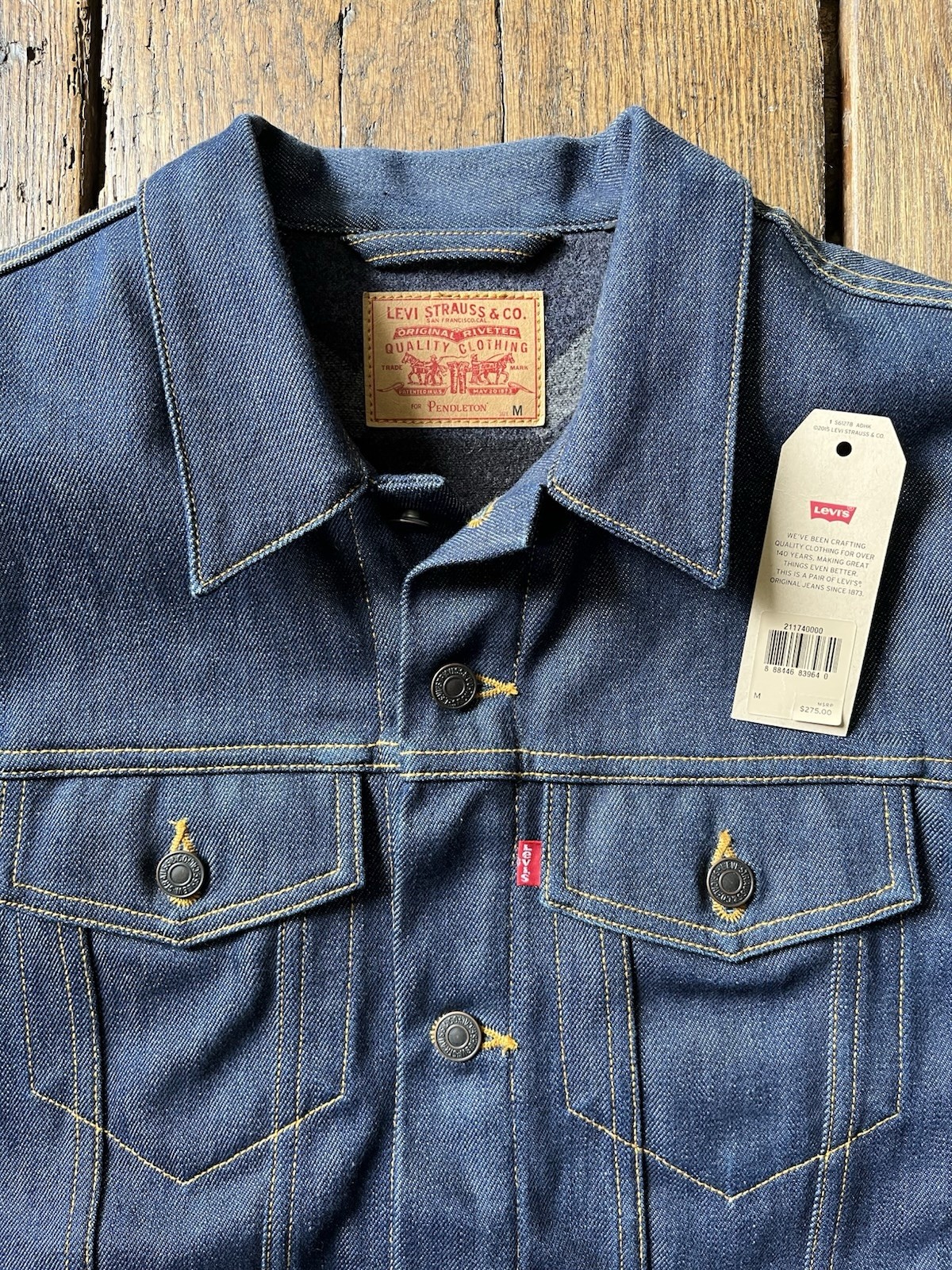 2015 RAW INDIGO Levi’s X Pendleton Type III Truck… - image 3