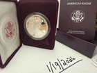 1990-S Silver American Eagle $1 Proof – San Francisco Mint – OGP & COA