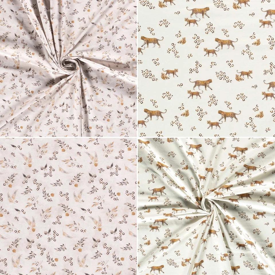 MADDMA Bio Organic Jersey Baumwolle Savanne Kinderstoff ab 0,5x1,5m Jersey-Stoff