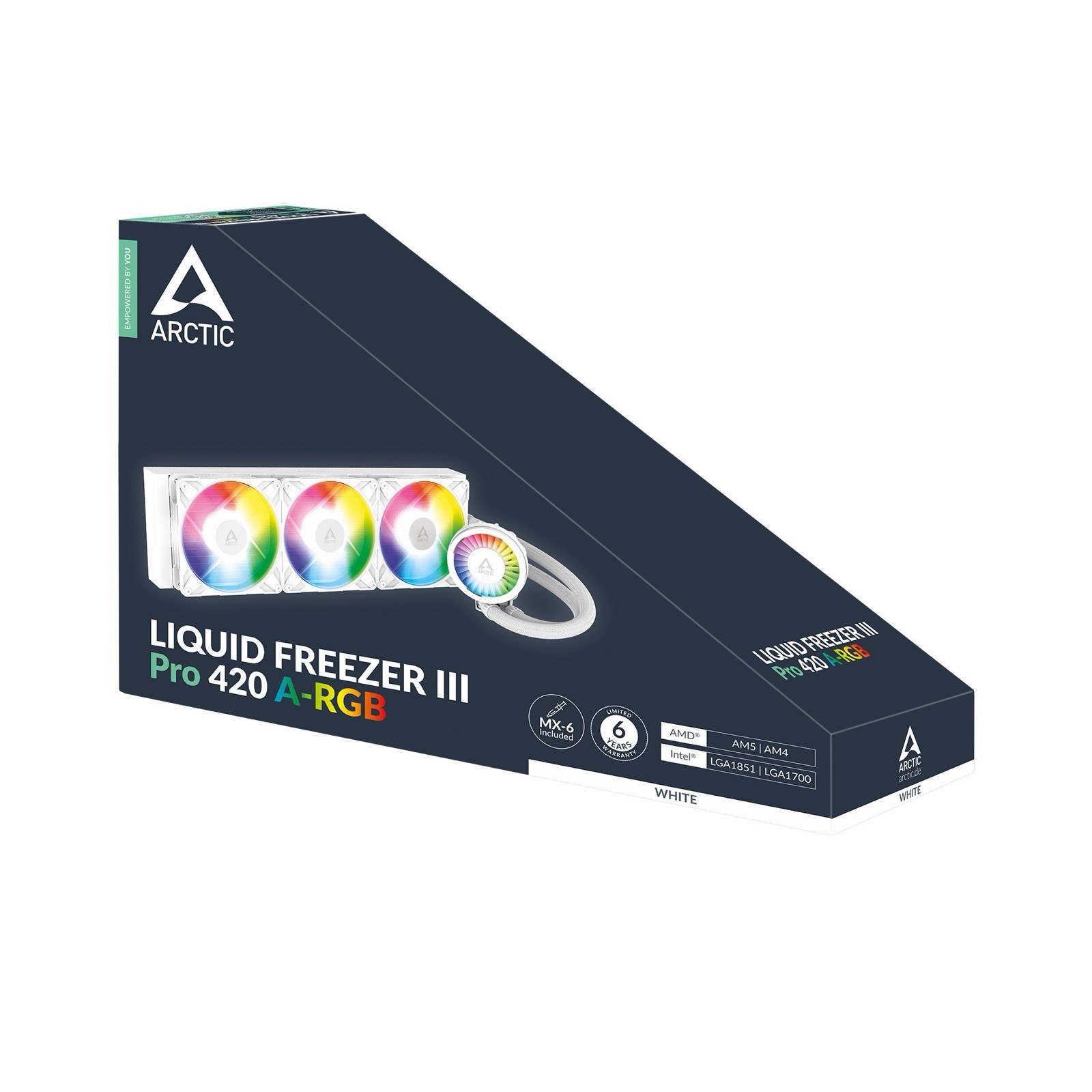 ARCTIC Liquid Freezer III Pro 420 A-RGB white PC Water Cooler  Cooling CPU New