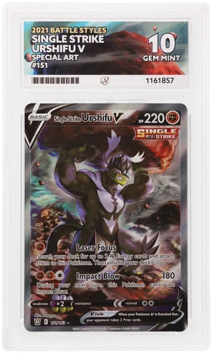 ACE 10 - Single Strike Urshifu V 151/163 - Battle Styles - Pokemon Alternate Art