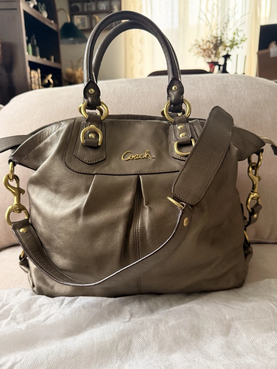 Coach Ashley Leather Exterior Satchel/Top Handle Bag Handbags