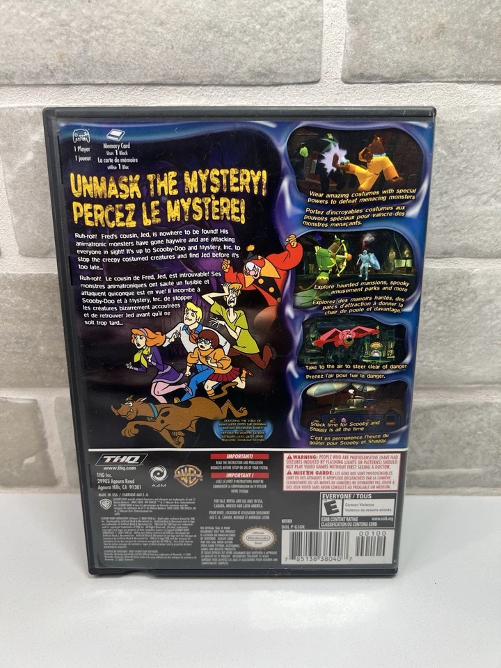 Scooby-Doo Unmasked Nintendo GameCube - Complete & Tested - Cib (French Manual) - Image 3 of 4