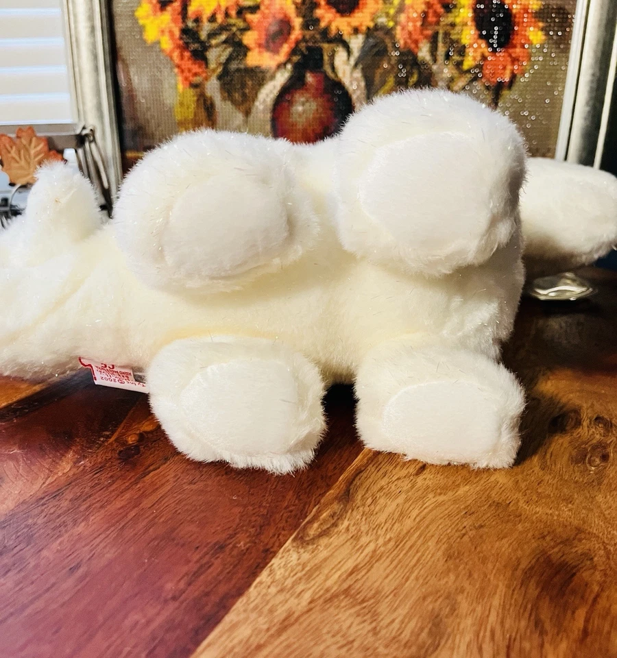 RARO Ty Beanie Buddy MAGIC Dragón Brillante Blanco 15" Peluche Coleccionable Foto 4 de 4
