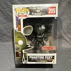 Funko Pop Five Nights at Freddy's Phantom Foxy 205 Target Exclusive W/ Protector