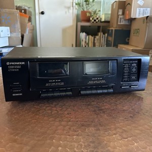 Pioneer CT-W103 Dual Deck Cassette Recorder Tested Working No Remote