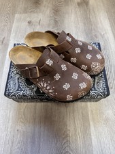 Bravest Studios London Mule Mocha Paisley Size 9US