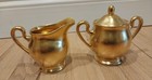 Vintage Pickard Rose and Daisy 24K gold coffee/tea pot, creamer, sugar, tray — photo 4