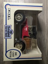 Vintage ERTL 1918 Runabout Barrel Bank True Value Hardware Diecast 1/25 Scale US