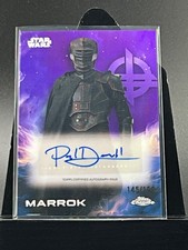 2025 Topps Chrome Star Wars MARROK Purple Autographed Card  /199