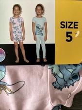 Disney Stitch Character Kid  s 4-Piece Pajama Set Size 5