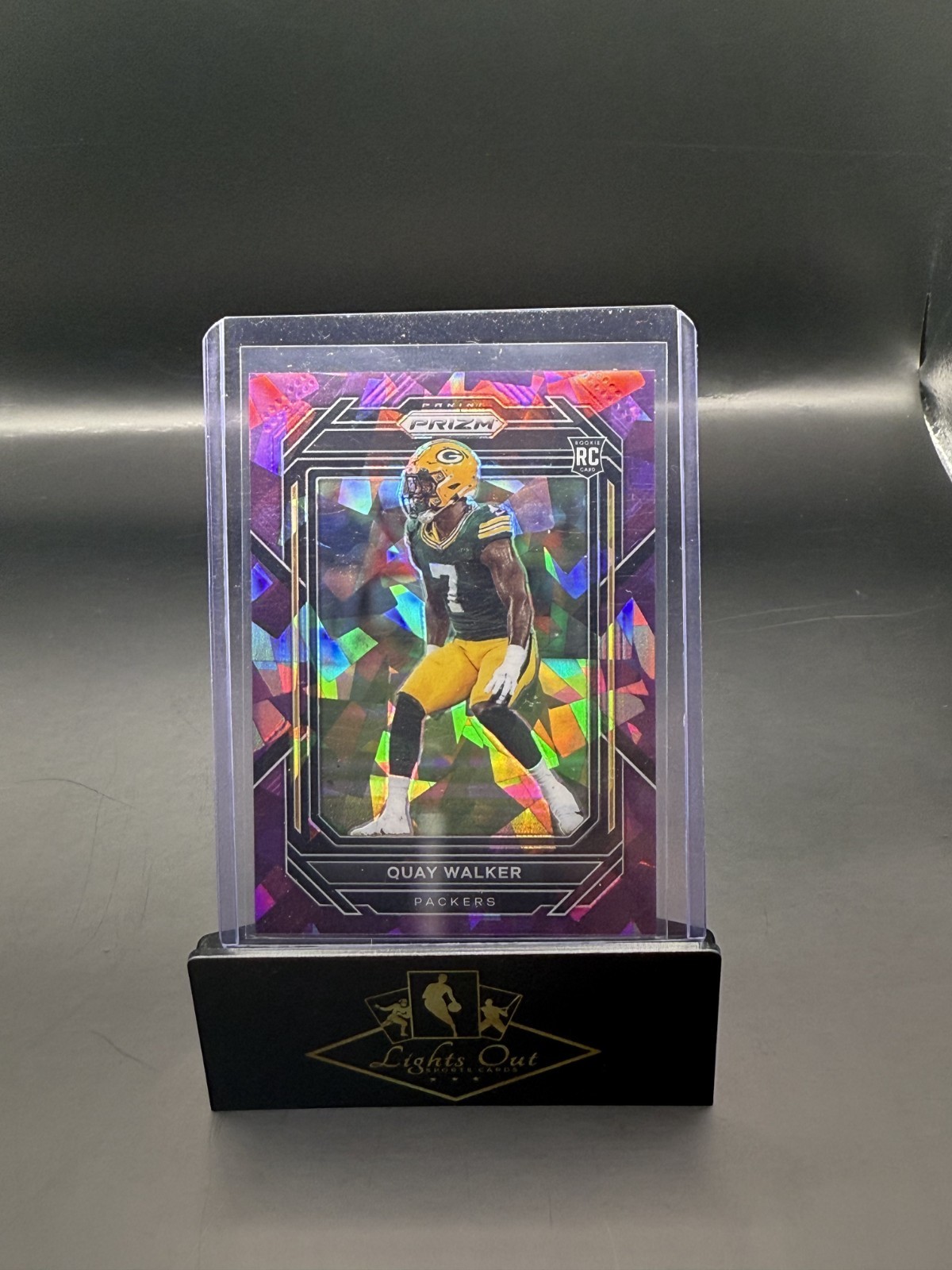 2022-23 Panini Prizm Quay Walker #373 Rookie Purple Ice #221/225 Packers RC