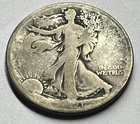 1921-S Walking Liberty Half Dollar. 90% Silver. Low Mintage 548,000
