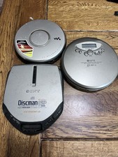 Sony D-E301 D-EJ001 And GPX C3931 Discman Walkman CD Player Lot Of 3 Non-Working