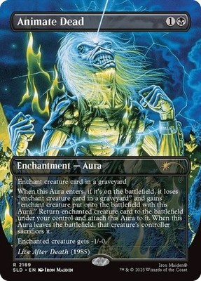 Animate Dead *Borderless* - SLD - NM - Magic The Gathering - MTG