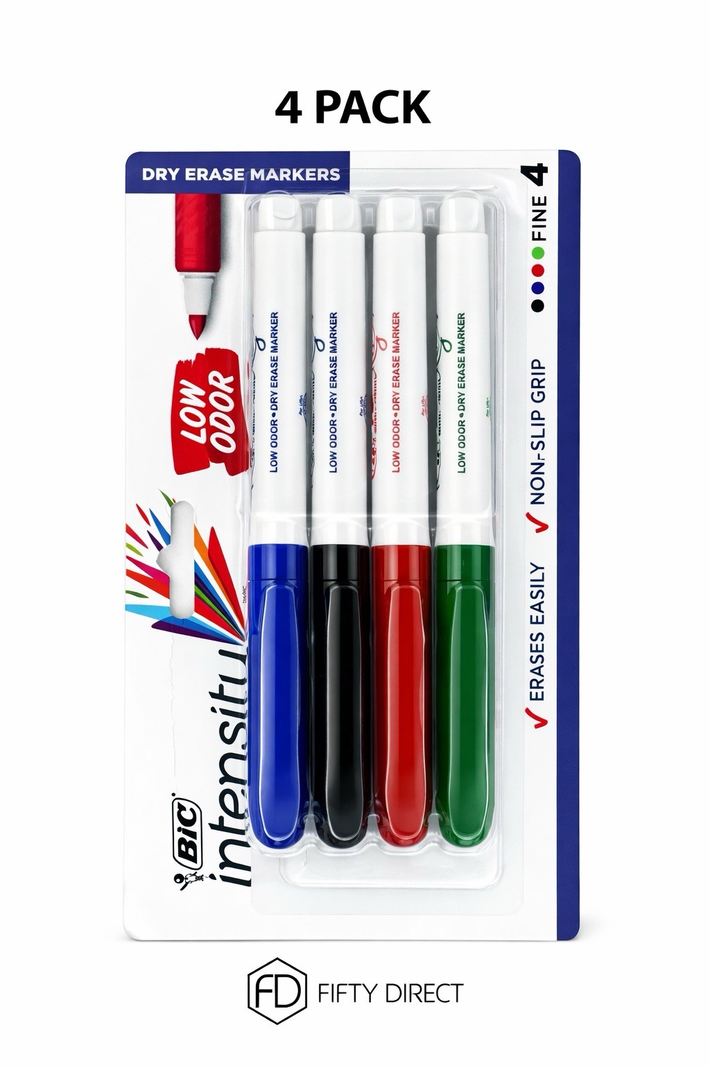 2 Packs Of 4 Fine Tip Low Odor Assorted Colors
