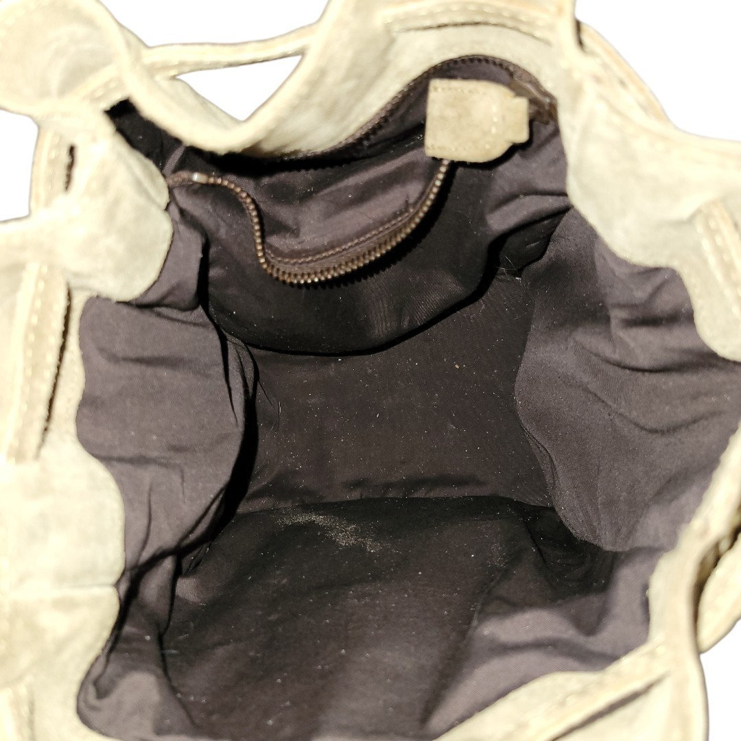 PRADA Shoulder Bag Suede Beige Auth 162513 thumbnail 21