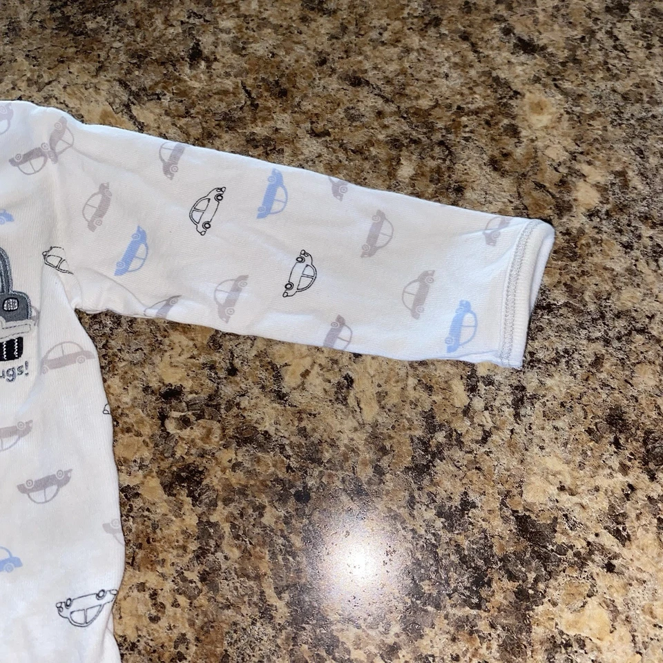 Child Of Mine Carters 3-6M T Shirt Vehicle Pajama Pajamas Top I Brake For Hugs - Image 3 of 4