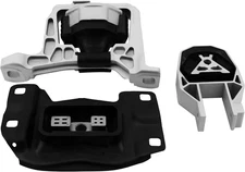 Engine Motor & Transmission Mount Kit Compatible with 2012-2018 Ford Metallic