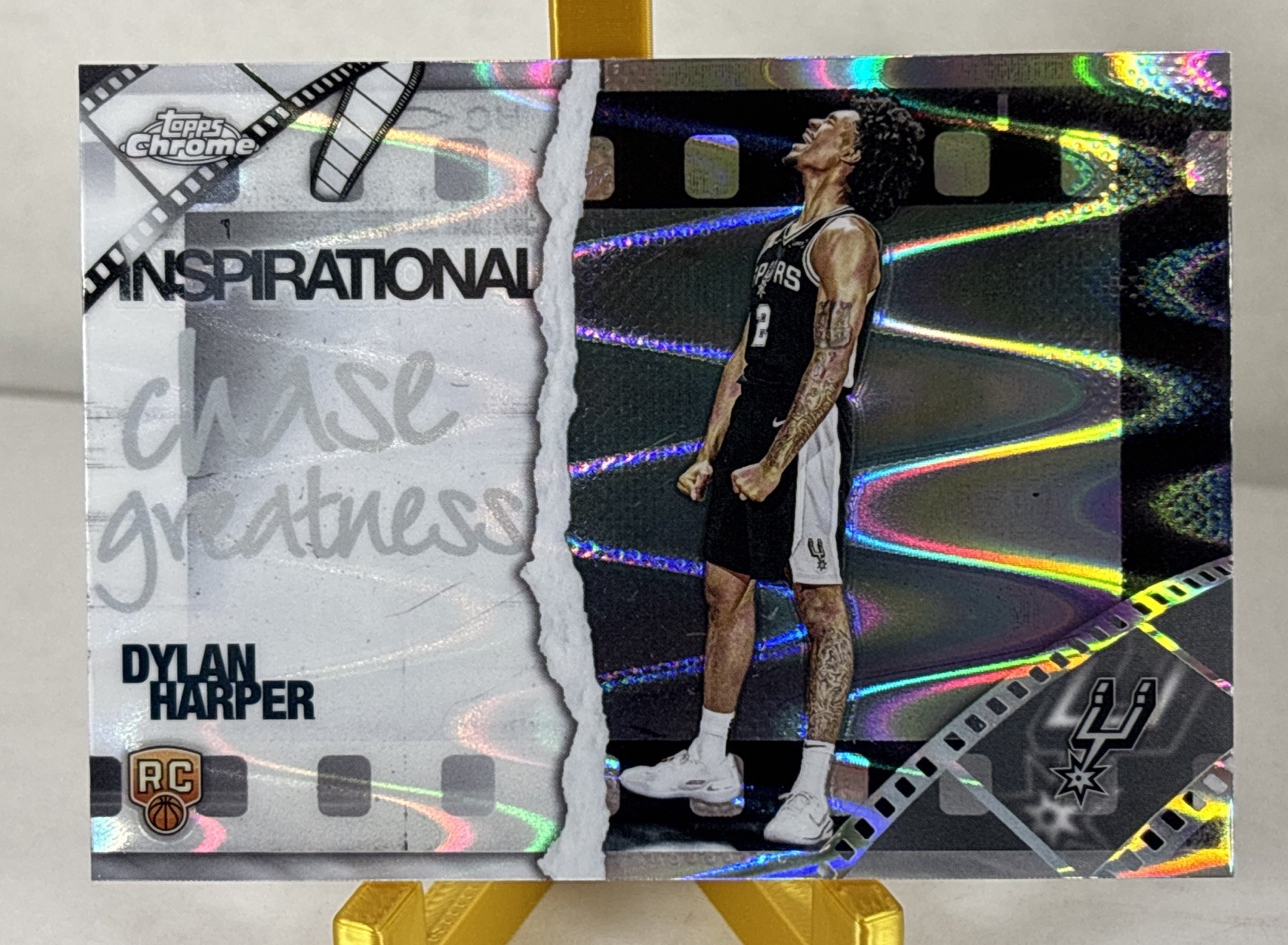 2025-26 Topps Chrome Dylan Harper RayWave Refractor Inspirational #IP19 RC Spurs
