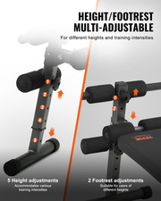 Sit Up Bench, Folding Curved Decline Ab Bench, Full Body Muscles