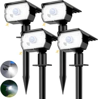 Solarlampen FüR AußEn Mit Bewegungsmelder, 4 StüCk 3 Modi Solarstrahler