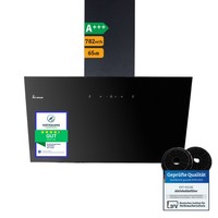 Dunstabzugshaube 60Cm Umluft Abluft Wandhaube Kopffrei Schwarz Gestensteuerung