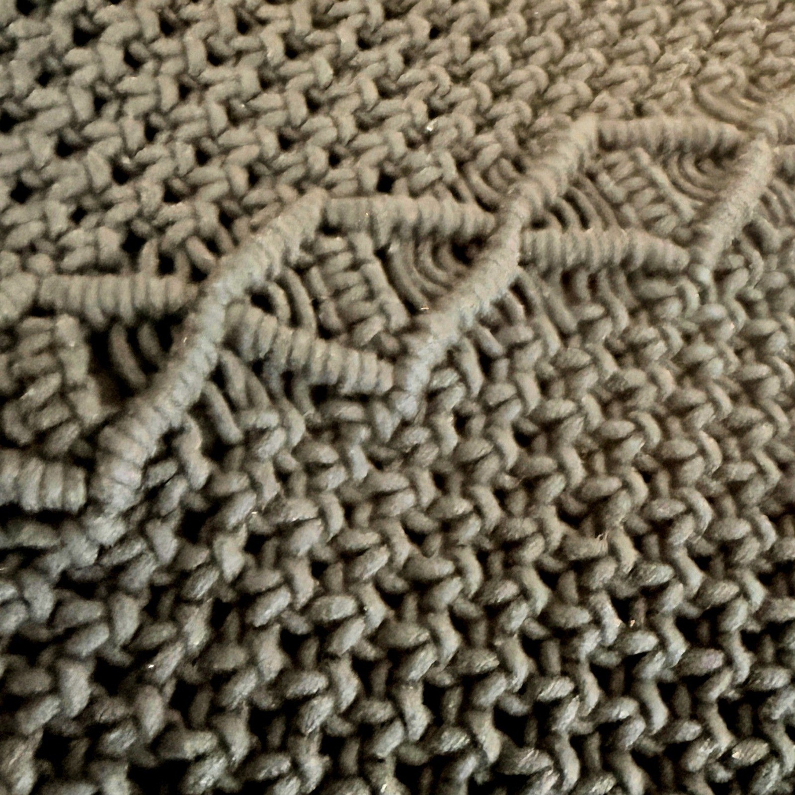 Danielle Nicole Black Macrame Woven Shoulder Bag … - image 3