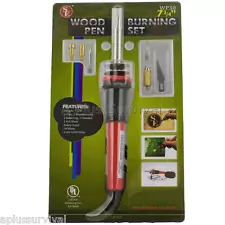 Paracord Rope Heat Hot Knife Cutter Wood Burning Soldering Iron Craft Pen Set