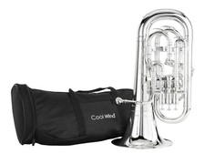 Coolwind CEU-200S ABS PLASTIC Euphonium,Bb, 3 1 piston, Silver, w/bag,mouthpiece