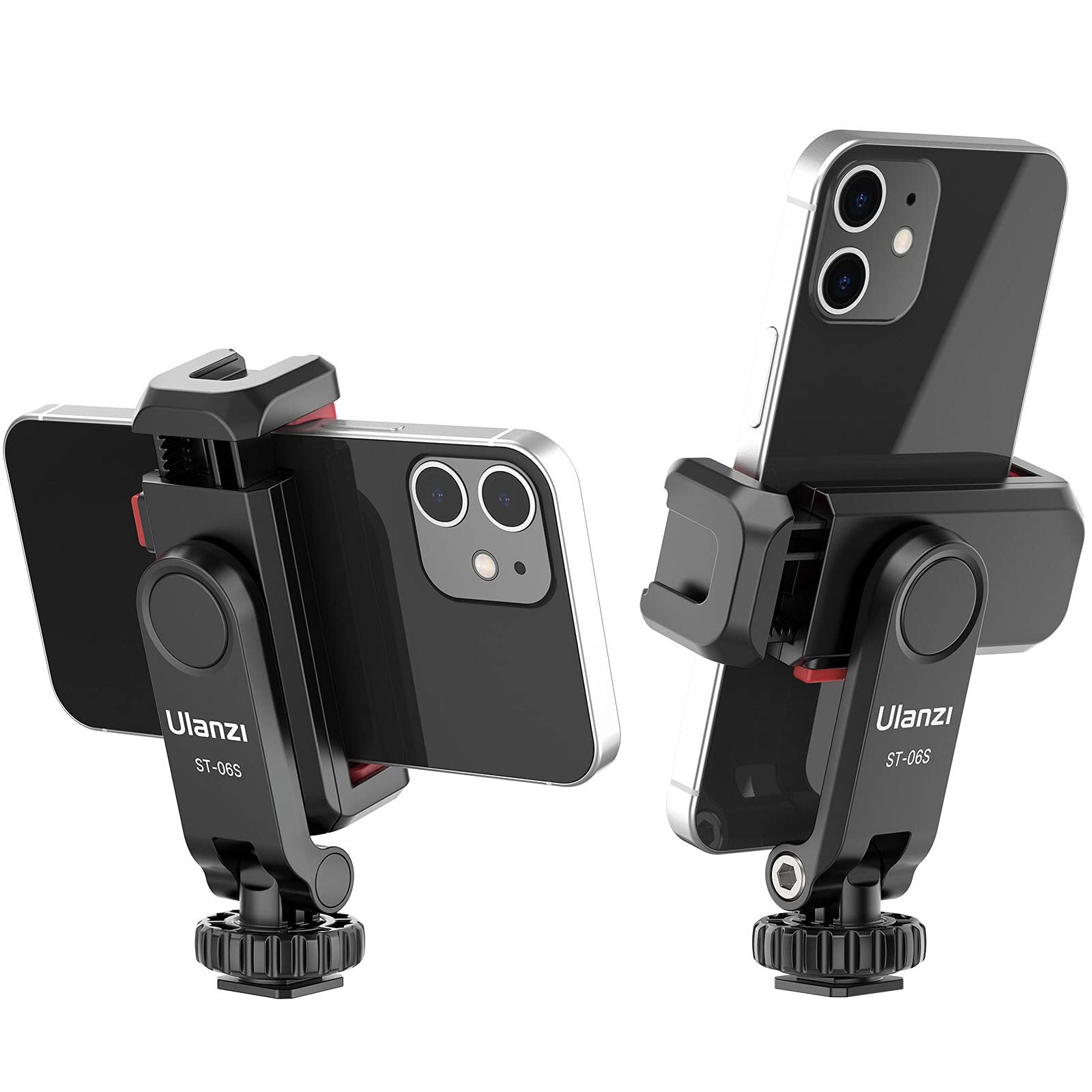 Phone Tripod Mount ST-06S, New Universal Smartphone Mount Adapter with 2 Cold...