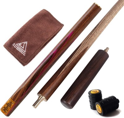 57 Zoll Walnut 3/4 Stück Snooker Cue-18 Unzen,D302 ohne Queue-Tasche