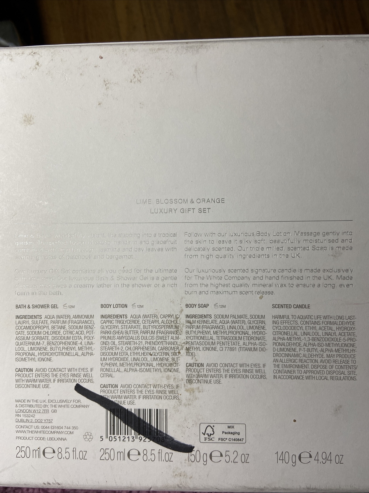 The White Company Lime & Bay Luxury Set operone.de