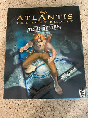 Disney's Atlantis The Lost Empire Trial By Fire PC CD-ROM Big Box Edition Sealed