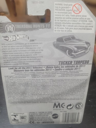 2011 HOT WHEELS TREASURE HUNT $ TUCKER TORPEDO #1/15 - Picture 2 of 3