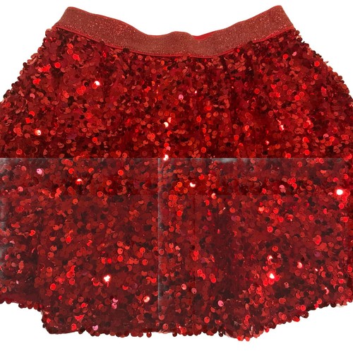 Girl’s Super Sparkle Sequence Mini Skirts Black/Silver Size Small Red Size 8 Set - Picture 3 of 9