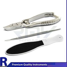 Manicure Chiropody Heavy Duty Nail Clipper Podiatry Foot Nail File Skin Care NEW
