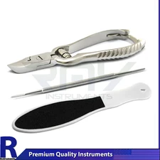 Manicure Chiropody Heavy Duty Nail Clipper Podiatry Foot Nail File Skin Care NEW