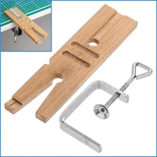 Hardwood V Slot Bench Pin Vice Clamp Portable Jewellers Workbench Ring Extend