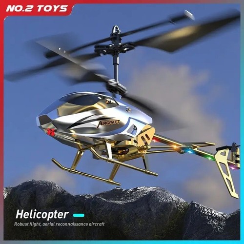 Helicóptero RC 3,5 canales - Juguete teledirigido con luz LED a prueba de caídas - Imagen 2 de 14