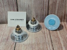 Universal Sink Drain Filter, Stainless Bounce Core Push-Type Sink Filter 3-PACK