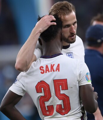 England SAKA #25 Home Name and number 2021 Football Printing UK