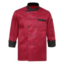 Mens Womens Short Sleeve Chef Jacket Coat Kitchen Cooking Uniform