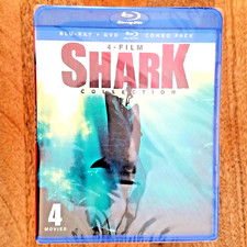 Shark Collection 4-Film Blu-Ray Shark Attack 1 2 3 Megalodon Shark Zone Horror