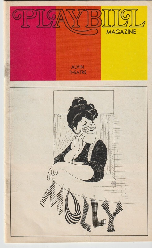 Playbill October 1973  Molly, Alvin Theatre, starring Kay Ballard