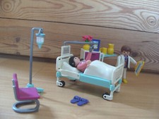Playmobil 100% Complete Set 3980 Patient in Hospital Room with Doctor