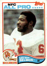 1982 Topps - #505 Lee Roy Selmon Buccaneers