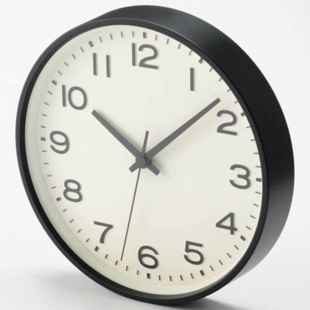 MUJI MJ-ACLBK2 Quarts Analog Wall Clock Large Black 264 x D45mm