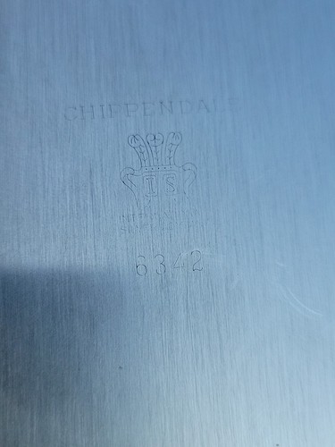 Vintage Chippendale International Silver Co.# 6342 Serving Tray Dish Plate - Picture 4 of 8